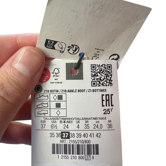 NEW!‎ Zara black ankle booties. Size 37 - Picture 2 of 7